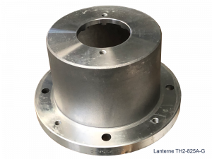 Lanterne Ø250 L.136 pour moteur 2,2 à 4 Kw - 1500tr/min (H.Axe 100/112) avec centrage Ø63 et 4xØ9/Ø80
