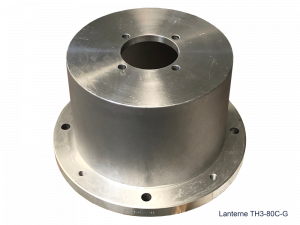 Lanterne Ø300 L.170 pour moteur 5,5 à 9 Kw - 1500tr/min (H.Axe 132) avec centrage Ø160 et 4xM16/Ø200 à 45°