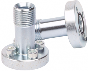 Bride acier droite entraxe 40 vis M6 pour tube DIN 20S