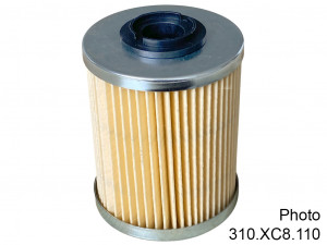 Elément filtrant CR112 - 25μ nominal (papier) -  Ø=70 L=130