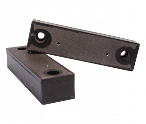 PAIRE DE PATINS AMORTISSEURS POUR MOTEUR 80  (0.55 / 0.75 KW)