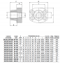 BR301040-plan-cote-brides-droites-sae-3000-psi-taraudees