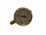 Manomètre inox Ø63 à bain de glyérine 0-400 bar avec raccord vertical en 1/4"