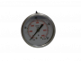 Manomètre inox Ø63 à bain de glyérine 0-400 bar avec raccord arrière en 1/4"