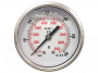 Manomètre inox Ø63 à bain de glyérine 0-600 bar avec raccord arrière en 1/4"
