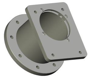 Lanterne Ø200 (0,55 à 1,5 kW B5 H.axe 80/90) pour pompe allemande Gr.ZG  Ø105