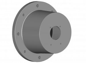Lanterne Ø350 (11 à 22 kW B5 H.axe 160/180) pour pompe allemande Gr.ZF  Ø80