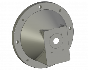 Lanterne Ø300 (5,5 à 9 kW B5 H.axe 132) pour pompe italienne Gr.1  Ø30 (1C/1M)