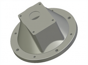 Lanterne Ø300 (5,5 à 9 kW B5 H.axe 132) pour pompe italienne Gr.3  Ø50,8 (M3)