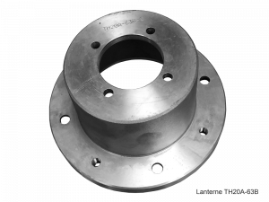 Lanterne Ø200 L.95 pour moteur 0,55 à 1,5 Kw - 1500tr/min (H.Axe 80/90) avec centrage Ø63 et 4xM8/Ø85