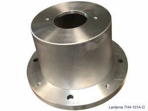 Lanterne Ø350 L.195 pour moteur 11 à 22 Kw - 1500tr/min (H.Axe 160/180) avec centrage Ø80 et 4xM8/Ø100