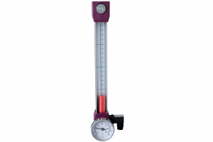 Niveau visuel et électrique entraxe 254mm/M12 avec thermomètre à cadran