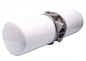 Tête de filtre double superposé en ligne 1"1/2BSP pour cartouches vissables - aspiration