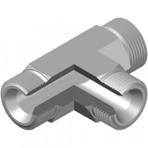 Té égal Mâle BSP 3/4" inox