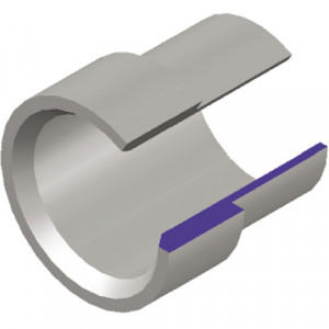 Fourreau JIC inox pour tube de 6