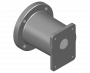 Lanterne Ø110 pour moteur Honda (3 à 5,5HP) et pompe italienne Gr.1 Ø25,4 (U1P)