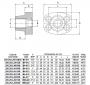 BR301040-plan-cote-brides-droites-sae-6000-psi-taraudees