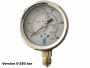 Manomètre à bain de glycérine Ø63 0-25b raccord vertical 1/4"