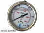 Manomètre à bain de glycérine Ø63 0-60b raccord arrière 1/4"