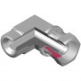 Coude égal Mâle BSP 1/2" x Femelle BSP 1/2" - 90° écrou tournant inox